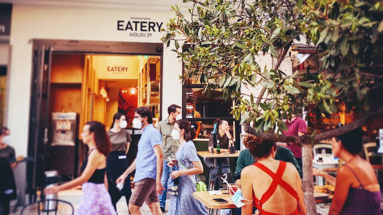 The Greek Cuisine at Eatery Bairaktaris Aiolou 29, Athens