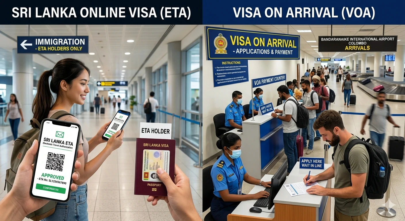 Sri Lanka Online Visa (ETA) or Visa on Arrival: Ultimate Guide